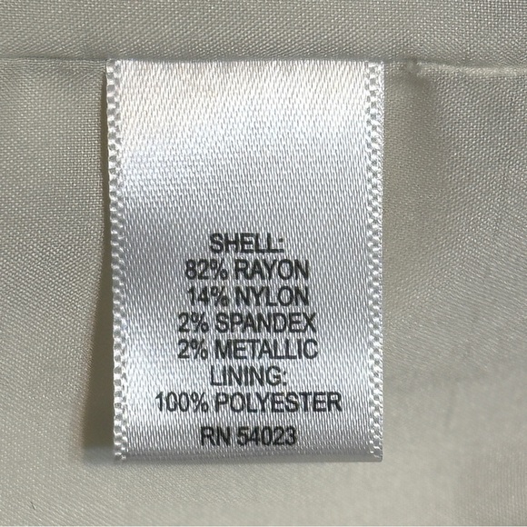 Banana Republic Dress Women’s Size 4 Black, White, Gold Striped - Picture 10 of 11